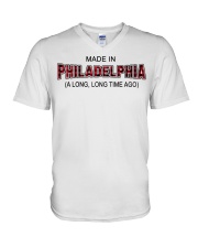 Made In Philadelphia A Long Long Time Ago V-Neck T-Shirt tile