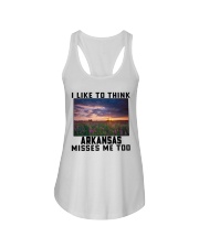 Arkansas Misses Me Too Ladies Flowy Tank tile