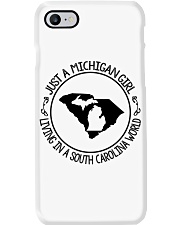 MICHIGAN GIRL LIVING IN SOUTH CAROLINA Phone Case tile