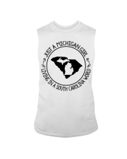 MICHIGAN GIRL LIVING IN SOUTH CAROLINA Sleeveless Tee tile