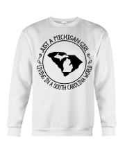 MICHIGAN GIRL LIVING IN SOUTH CAROLINA Crewneck Sweatshirt tile