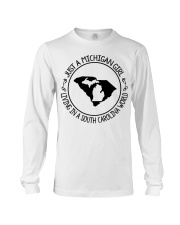 MICHIGAN GIRL LIVING IN SOUTH CAROLINA Long Sleeve Tee tile