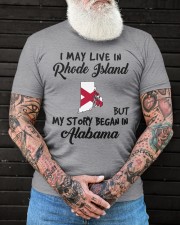 Began In Alabama - Live In Rhode Island Classic T-Shirt apparel-premium-fit-men-tee-lifestyle-front-84