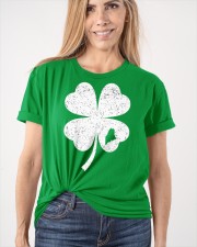 Maine Map - Four Leaf Clover Classic T-Shirt apparel-classic-tshirt-lifestyle-front-101