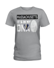 Massachusetts It's In My DNA Ladies T-Shirt tile
