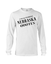 I Speak Fluent Nebraska Quotes Long Sleeve Tee tile