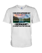 Germany Only Place Lives In Me V-Neck T-Shirt tile