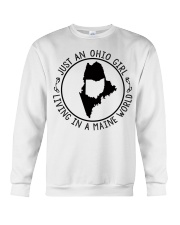 OHIO GIRL LIVING IN MAINE Crewneck Sweatshirt tile