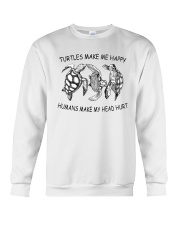 Turtles Make Me Happy Crewneck Sweatshirt tile
