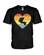 El Paso - Heart Vintage V-Neck T-Shirt tile