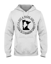 MAINE GIRL LIVING IN MINNESOTA Hooded Sweatshirt tile