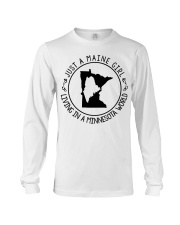 MAINE GIRL LIVING IN MINNESOTA Long Sleeve Tee tile