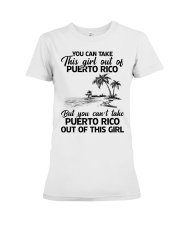 YOU CAN TAKE PUERT RICO OUT OF ME Premium Fit Ladies Tee tile