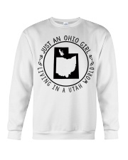 OHIO GIRL LIVING IN UTAH Crewneck Sweatshirt tile
