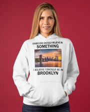Should Be In Brooklyn Hooded Sweatshirt apparel-hooded-sweatshirt-lifestyle-front-86