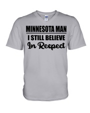 Minnesota Man I Still Believe In Respect V-Neck T-Shirt tile