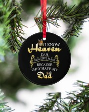 Heaven They Have My-Dad Circle ornament - single (porcelain) aos-circle-ornament-single-porcelain-lifestyles-07