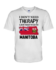 Therapy - Go To Manitoba V-Neck T-Shirt tile