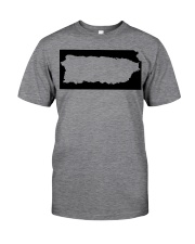 MAP PUERTO RICO IN KANSAS Classic T-Shirt front