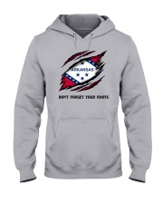 Don't Forget Your Roots - Arkansas Hooded Sweatshirt front