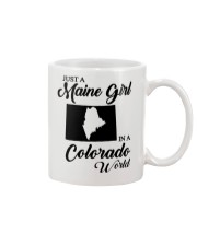 MAINE GIRL IN COLORADO Mug tile