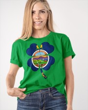 Flag Kansas Four Leaf Clover Classic T-Shirt apparel-classic-tshirt-lifestyle-front-100