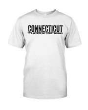 Connecticut - My Story Begins Classic T-Shirt tile