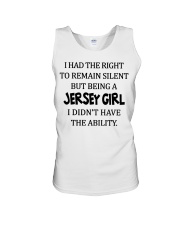 New Jersey girl didn't have the ability Unisex Tank tile