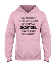 New Jersey girl didn't have the ability Hooded Sweatshirt front