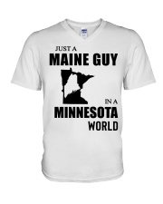 MAINE GUY IN MINNESOTA V-Neck T-Shirt tile