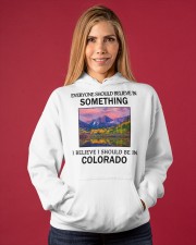 Should Be In Colorado Hooded Sweatshirt apparel-hooded-sweatshirt-lifestyle-front-86