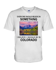 Should Be In Colorado V-Neck T-Shirt tile