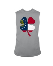 Flag Georgia Four Leaf Clover Sleeveless Tee tile