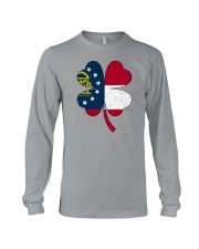 Flag Georgia Four Leaf Clover Long Sleeve Tee tile