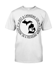 CANADIAN GIRL LIVING IN MICHIGAN Classic T-Shirt tile