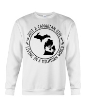CANADIAN GIRL LIVING IN MICHIGAN Crewneck Sweatshirt tile
