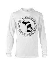 CANADIAN GIRL LIVING IN MICHIGAN Long Sleeve Tee tile