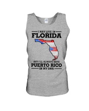 LIVE IN FLORIDA PUERTO RICO IN MY DNA Unisex Tank tile