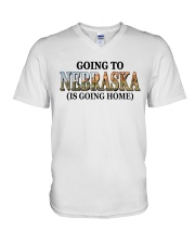 Going To Nebraska Landscape V-Neck T-Shirt tile