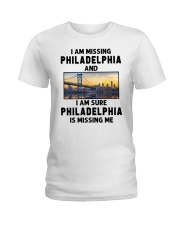 I Am Missing Philadelphia Ladies T-Shirt tile