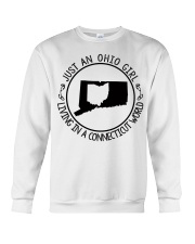OHIO GIRL LIVING IN CONNECTICUT Crewneck Sweatshirt tile