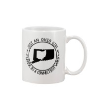 OHIO GIRL LIVING IN CONNECTICUT Mug tile