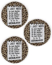 I Just Need To Go To Germany Circle Ornament (Wood tile