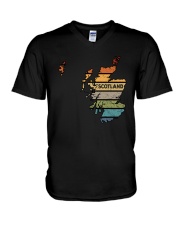 Retro Scotland V-Neck T-Shirt tile