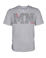 Minnesota cities V-Neck T-Shirt tile