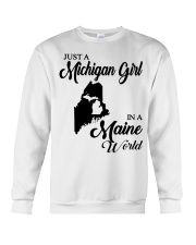 MICHIGAN GIRL IN MAINE Crewneck Sweatshirt tile