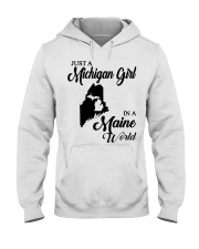 MICHIGAN GIRL IN MAINE Hooded Sweatshirt tile