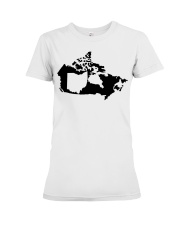 MAP OHIO IN CANADA Premium Fit Ladies Tee tile