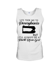LIFE TOOK TO PENNSYLVANIA BE A PUERTO RICAN GIRL Unisex Tank tile