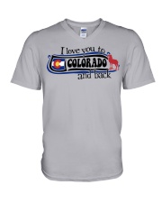I love you to Colorado V-Neck T-Shirt tile